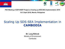 Scaling up SDS-SEA Implementation in CAMBODIA