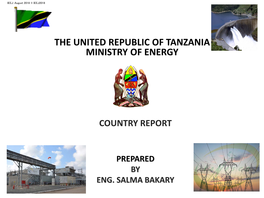 The United Republic of Tanzania Ministry of Energy