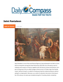 Saint Pantaleon