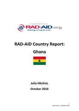 RAD-AID Country Report: Ghana