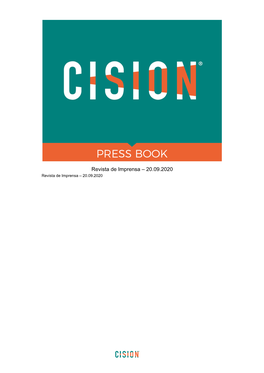 Revista De Imprensa – 20.09.2020 Revista De Imprensa – 20.09.2020 Revista De Imprensa