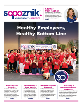 Healthy Employees, Healthy Bottom Line