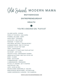 'You're a Badass Gal' Playlist