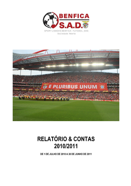 Relatório & Contas 2010/2011