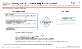 Solitary and Extramedullary Plasmacytoma