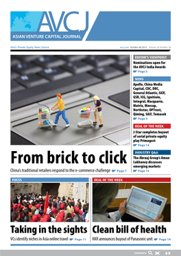 From Brick to Click Lakhaney Discusses Emerging Markets China’S Traditional Retailers Respond to the E-Commerce Challenge Page 7 Page 15