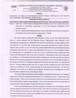 KERALA STATE ELECTRICITY BOARD LIMITED KSEB (Lncorporated Under the Companies Act, 1,956) Reg