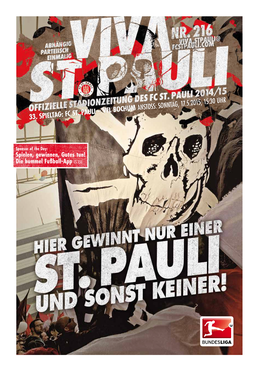 FC St. Pauli – Vfl Bochum Anstoss: Sonntag, 17.5.2015, 15:30