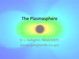 The Plasmasphere