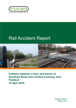 Rail Accident Report