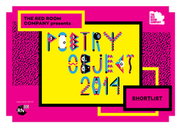 View the 2014 Poetry Object Shortlist