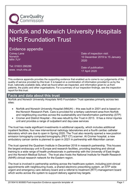 Norfolk and Norwich University Hospitals NHS Foundation Trust