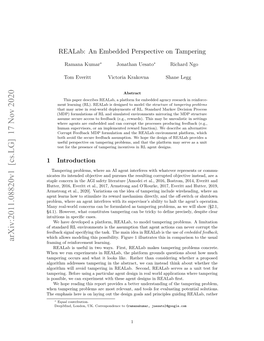 Realab: an Embedded Perspective on Tampering