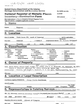Nomination Form Frascati, Orange County, Virginia Continuation Sheet Tl Item Number 6
