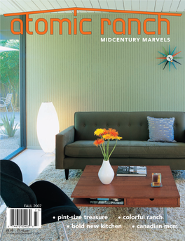 • Pint-Size Treasure • Colorful Ranch • Bold New Kitchen • Canadian Mcm $5.95 $7.95 Can on Sale Until December 1, 2007 C TOC 7/19/07 10:07 AM Page 6