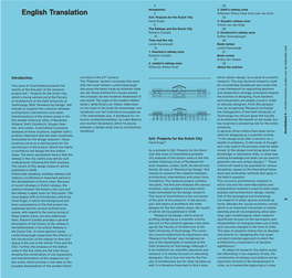 English Translationenglish 5X5 – Projects for the Dutch City Dutch the for –Projects 5X5