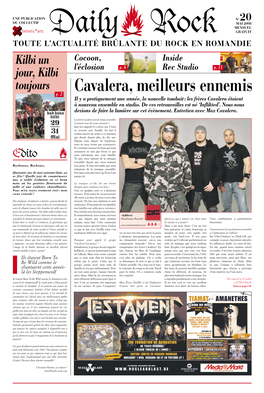 Cavalera, Meilleurs Ennemis Il Y a Pratiquement Une Année, La Nouvelle Tombait : Les Frères Cavalera Étaient À Nouveau Ensemble En Studio