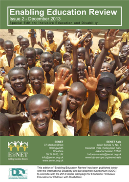 Enabling Education Review Issue 2 - December 2013 Special Edition: Inclusive Education and Disability