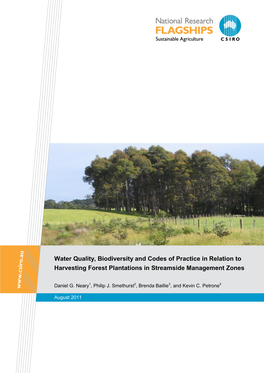Water Quality, Biodiversity, and Codes of Practice In