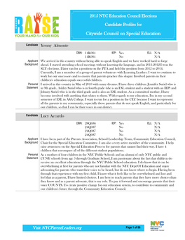 Citywide Council on Special Education