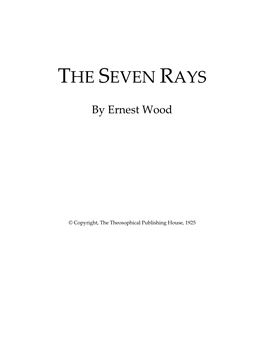 The Seven Rays