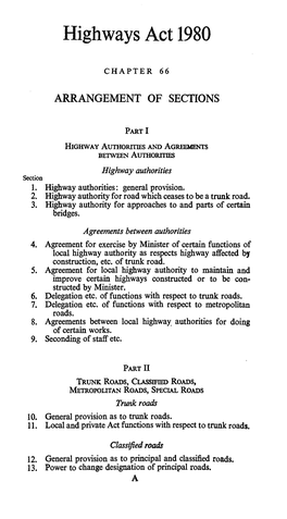 Highways Act 1980