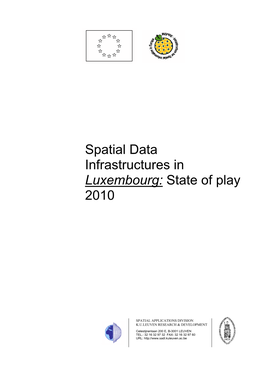 Spatial Data Infrastructures in Luxembourg: State of Play 2010