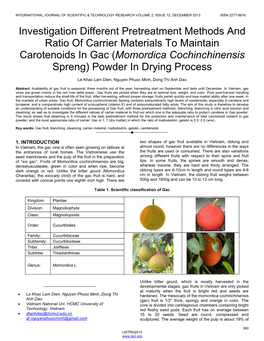 Investigation Different Pretreatment Methods and Ratio of Carrier