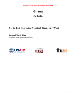 Ghana FY20 Act West Work Plan Narrative Clean Web.Pdf