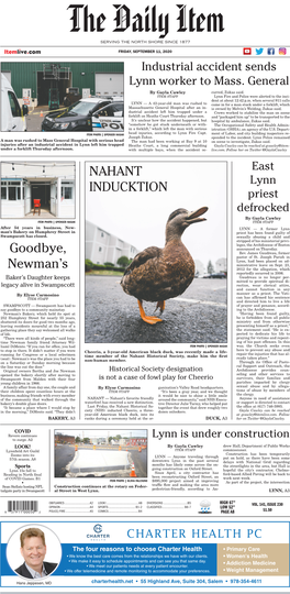 Goodbye, Newman's NAHANT INDUCKTION