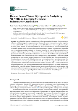 Human Serum/Plasma Glycoprotein Analysis by H-NMR, an Emerging