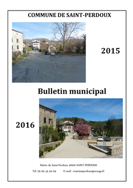 Bulletin Municipal 2016 2015