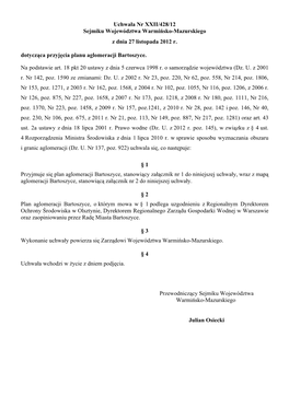 Uchwa a Nr XXII/428/12 Z Dnia 27 Listopada 2012 R