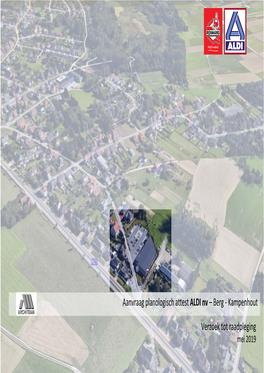 Aanvraag Planologisch Attest ALDI Nv – Berg ‐ Kampenhout