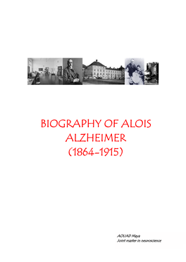 Biography of Alois Alzheimer
