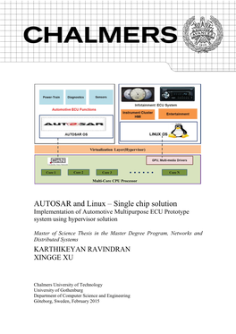 AUTOSAR and Linux – Single Chip Solution Implementation of Automotive Multipurpose ECU Prototype System Using Hypervisor Solution