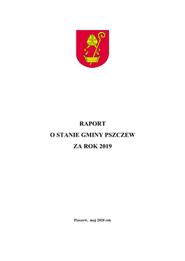 Raport O Stanie Gminy Pszczew Za Rok 2019