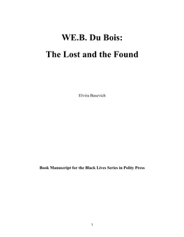 WE.B. Du Bois