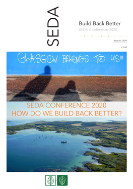 Seda Conference 2020 How Do We Build Back Better?
