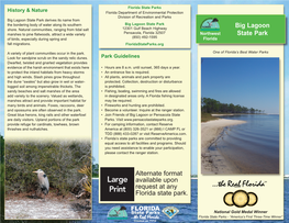 Big Lagoon State Park Brochure