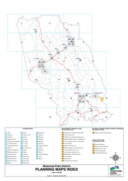 PLANNING MAPS INDEX Scale 1:230,000