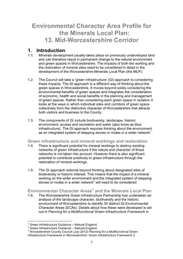 13. Mid-Worcestershire Corridor