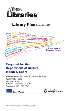 Wirral Library Plan for 2001