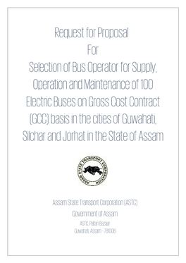 Request for Proposal for Selection of Bus Operator for Supply, Operation