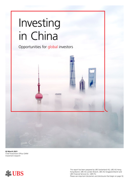 Investing in China Opportunities for Global Investors