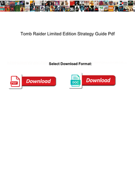 Tomb Raider Limited Edition Strategy Guide Pdf