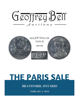 The Paris Sale Brantford, Ontario