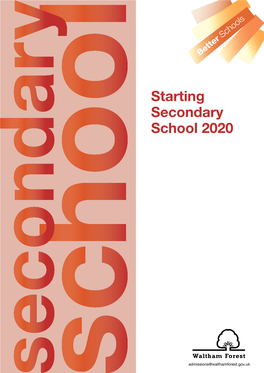 Starting Secondary School 2020