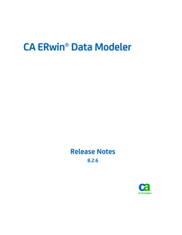 CA Erwin Data Modeler Release Notes