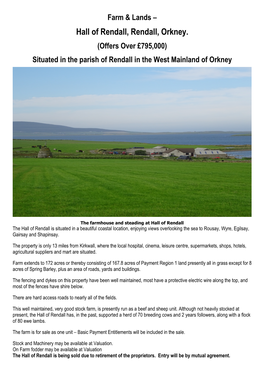 Hall of Rendall, Rendall, Orkney